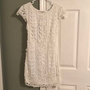 She + Sky White Lace Dress